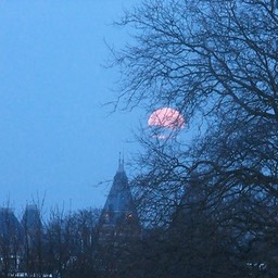 Amsterdam full moon